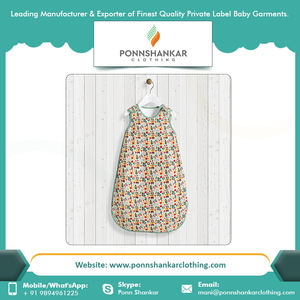 100 saco de dormir de algodón orgánico para bebé a precio asequible con personalización saco de dormir para bebé unisex tiene certificado India - Product Image 2