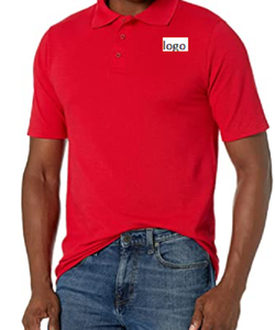 Camiseta de manga corta con estampado para hombre, camisa 65% de poliéster, 35% algodón, con cierre de botones, lavado a máquina - Product Image 1