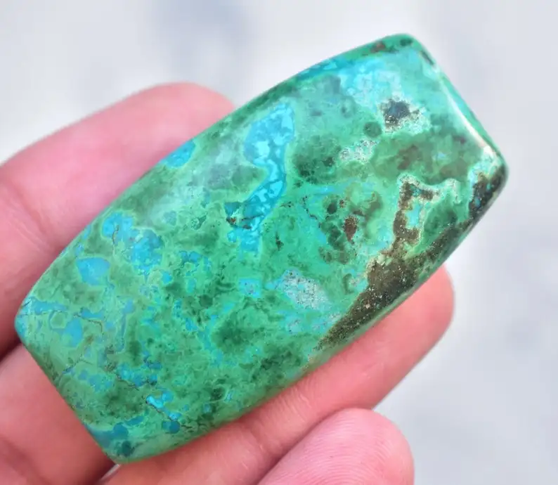 Красивый голубой зеленый хризоколла кабошон разной формы свободный драгоценный камень для подвесных бусин