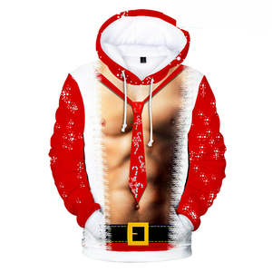 Mens Womens <b>Christmas</b> Long Sleeve Pullover Hooded Hoodie Jumper Blouse Xmas Tops - Product Image 1