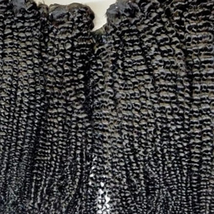 Perruques et queues de cheval frontales sans couture frisées, extensions de cheveux humains, temple indien brut, avec closure de trame, donneur unique - Product Image 2