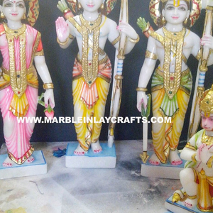 Statue de dieu en marbre, 30 cm, belle Ram Darbar - Product Image 1