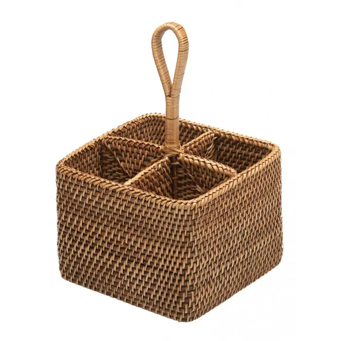 Rattan şişe gümüş sofra Vietnam