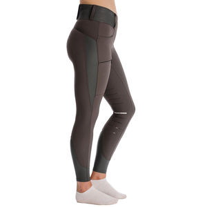 Mallas ajustadas para montar a caballo para mujer y niño, pantalones ecuestres de cintura alta de silicona de secado rápido, Leggings de nailon de poliéster para invierno - Product Image 2