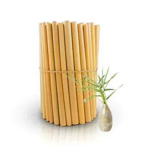 Sorbete De Bambu หลอดไม้ไผ่ออร์แกนิก,ได้รับการอนุมัติว่าย่อยสลายได้ทางชีวภาพ100% ผลิตจากงานฝีมือ100% นำกลับมาใช้ใหม่ได้