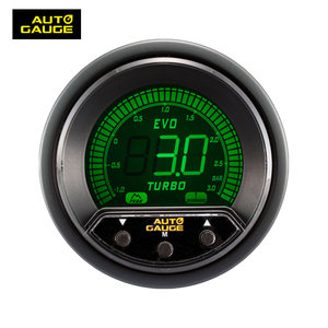 52มิลลิเมตรสีดำอลูมิเนียมขอบ4สีไฟฟ้าดิจิตอลเพิ่มมาตรวัดเมตรสำหรับรถยนต์ - Product Image 3