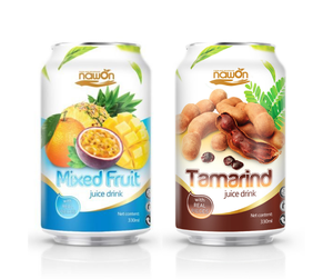 Néctar de Frutas Alto en Fibra con Trozos Suspendidos, Lata de Aluminio Elegante de 330ml, Refresco Líquido Premium, Marca Personalizada, Venta al por Mayor - Product Image 2