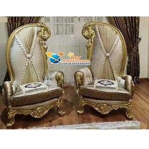 Chaises à effet sculpté à la main, siège d'angle, moderne et matelassé, en cuir classique, pour la maison, le salon en bois sculpté, offre spéciale - Product Image 1