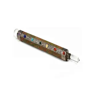 Bellissimi cristalli curativi naturali di migliore qualità bastone curativo Unakite con bastone all'ingrosso Chakra in vendita