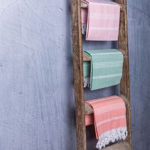 Toalla profesional Fouta de algodón de alta calidad, toalla turca Hammam, tela reciclada súper absorbente de agua, logotipo, precio de fábrica - Product Image 6