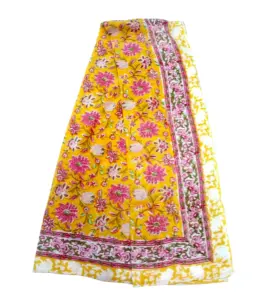 Pareo de diseño moderno para mujer, Pareo Sarong de diseño Floral en tela de algodón para clima caliente o frío