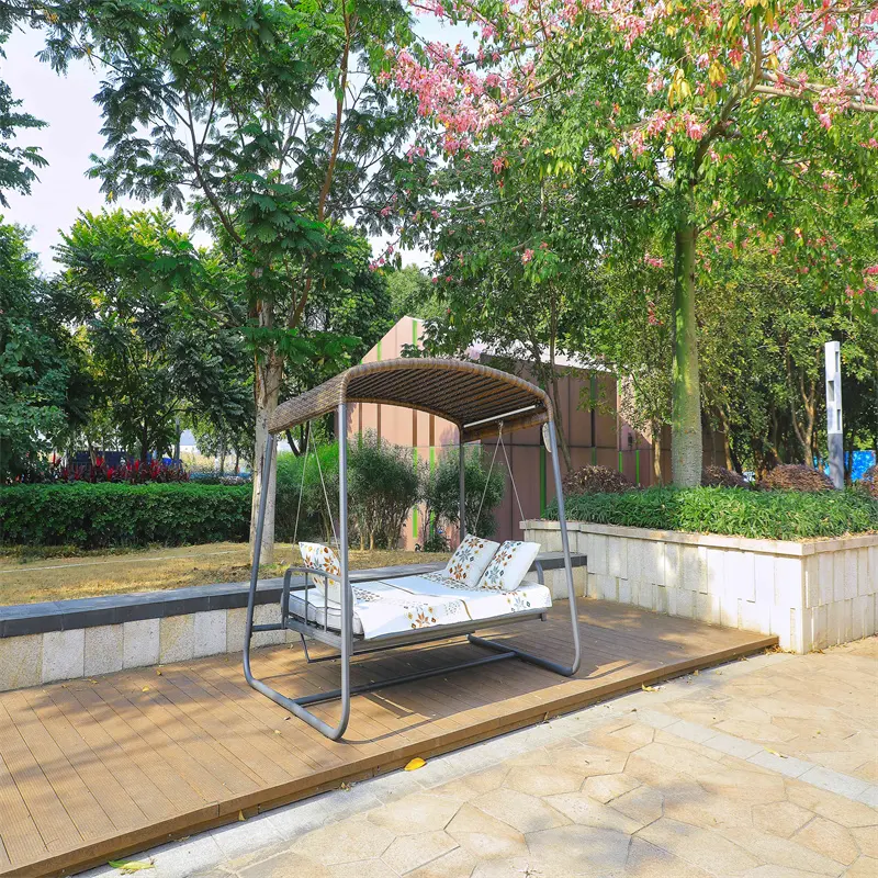 Balançoire de jardin avec canopée, ensemble de meubles de Patio, en plein air, pour enfants et adultes, offre spéciale