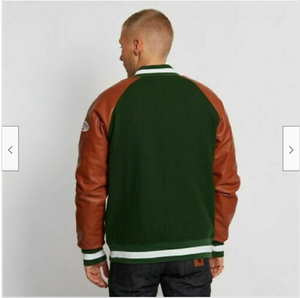 Veste en cuir PU pour homme, saison automne-hiver, veste d'extérieur chaude, coupe ajustée, veste varsity pour homme, vente en gros - Product Image 5