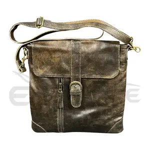 Lederen Messenger Sling Bag Kleine Unisex Hoge Kwaliteit Heren Reistassen Mooie & Stijlvolle Lederen Crossbody Tassen Messenger Stijl