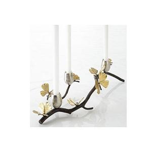 Bougeoir design antique en aluminium couleur argent et or bougeoir de mariage pour décoration d'événement - Product Image 3