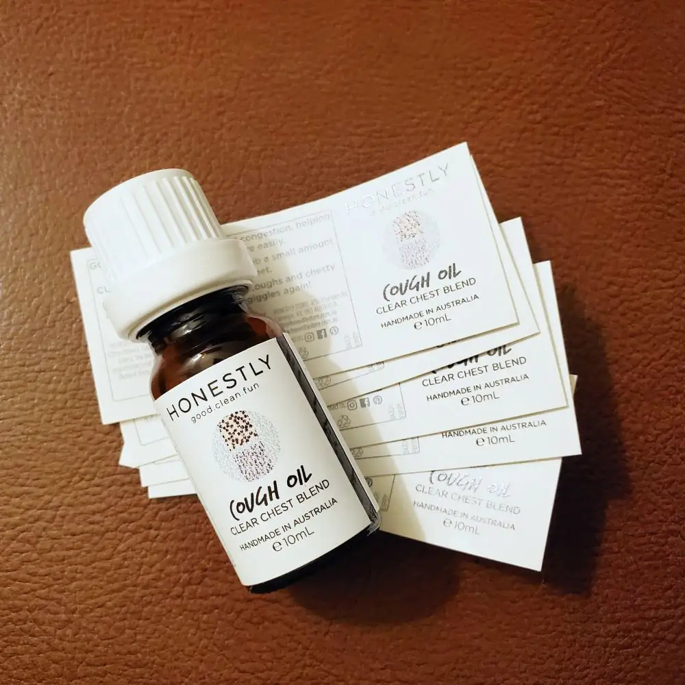 Minyak Batuk Jujur 10Ml-Campuran Minyak Esensial Organik untuk Bayi-Minyak Kelapa Gratis-Bahan Organik Bersertifikat Buatan Australia