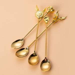 Cuillère en laiton antique de différentes formes pour restaurant, cuillère en laiton de taille personnalisée, cuillère dorée en laiton - Product Image 3