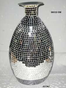 Home Decorative Plain Glass Mosaic Flower <b>Vases</b> Latest Design Silver Shiny <b>Vases</b> at <b>Cheap</b> Price Wedding Party Decor - Product Image 5