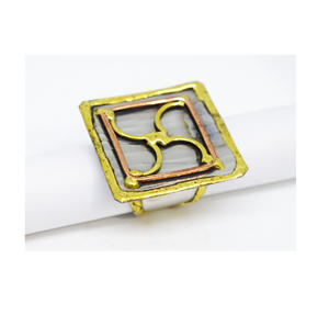 1919 Old Arts Festival Nevada Bijoux de style tribal fabriqués à la main Bague oxydée audacieuse et épaisse pour les femmes - Product Image 4