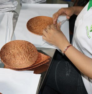 Vaisselle jetable en bois de noix de coco personnalisée de haute qualité bols écologiques classiques pour les entreprises alimentaires meilleure vente sur le marché de l'UE - Product Image 1