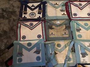 Tablier vintage de maître mascotte, brodé à la main, disco, rangement - Product Image 4