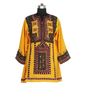 Handmade Balochi Tribal Ethnic Dress BDR006 collection of vintage hand embroidery banjara balochi dresses