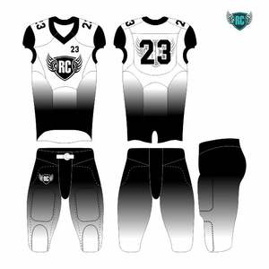 Camiseta de fútbol americano personalizada, conjunto de pantalones, impresión por sublimación personalizada, ropa deportiva transpirable antibacteriana de manga corta - Product Image 4
