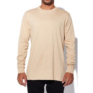 Camiseta de manga larga para hombre, 100% algodón, cuello redondo, estilo nuevo, al por mayor. - Product Image 4