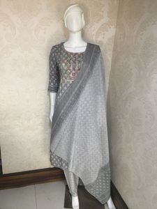Ropa de oficina más hermosa con estampado de rayón de algodón para mujer, ropa Kurti con Palazzo Indian lista para usar - Product Image 4