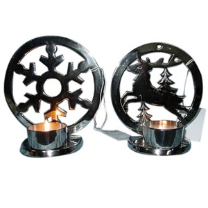 Porte-bougie chauffe-plat en forme de chaussure de Père Noël pour sapin de Noël INDART EXPORTS, fait main, découpé, imprimé, design tendance, nouveau, personnalisé - Product Image 2