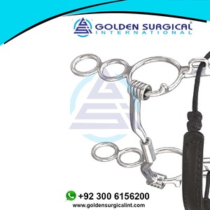 GOLDEN - Bocado de tres anillos combinados para equitación, modelo GSIB-100509, bajo MOQ, suministros ecuestres - Product Image 3