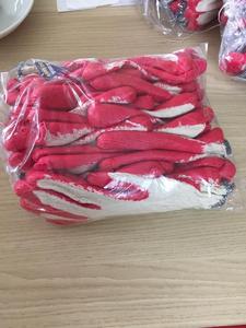 SON ถุงมือผ้าฝ้ายเคลือบลาเท็กซ์ธรรมชาติและข้อมือถักสำหรับป้องกันมือและแขน - Product Image 6