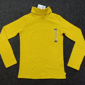 T-shirts décontractés à manches longues en coton à col roulé pour filles, coupe ajustée, pour l'extérieur, de haute qualité, avec étiquettes de marque, lot de stock du Bangladesh - Product Image 1