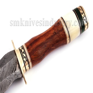 มีดล่าสัตว์ดามัสกัส งานแฮนด์เมด รูปทรงงู  (Smk1383) - Product Image 3