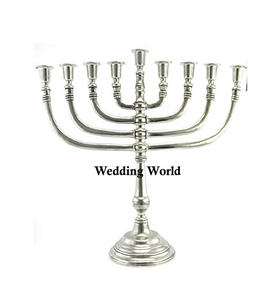 ที่ดีที่สุดการออกแบบตกแต่ง Menorah ยืนเทียนพรีเมี่ยมดูทำด้วยมือความต้องการสูงที่มีคุณภาพสูงที่ขายดีที่สุดยืนเทียนแฟนซี - Product Image 4