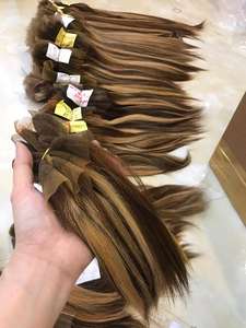 Vente en gros de cheveux vietnamiens bruts HD lace closure suisse 4x4 5x5 6x6 cheveux raides couleur piano - Product Image 4