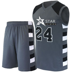 Uniforme de basket-ball à manches courtes pour hommes conception personnalisée uniforme de basket-ball à vendre top ten produit fabriqué au Pakistan - Product Image 3