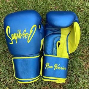 Guantes de boxeo con logotipo personalizado MMA 12oz Sparring Muay Thai Kickboxing Training 16oz Guantes de boxeo Hombres Mujeres - Product Image 5