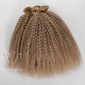 VMAE-Pelo Rizado con Cutícula Alineada, Pelo Humano de Keratina, Rizado, Afro, 4A, 4B, 4C, Afro, Tipo <span class=keywords><strong>U</strong></span>, PVC, #27, #16, #18 - Product Image 4