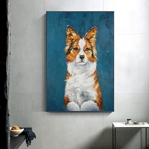 Handmade Modern Abstract Oil <strong>Painting</strong> of Animal <strong>Peacock</strong> on Canvas Home Decor Art - Product Image 6