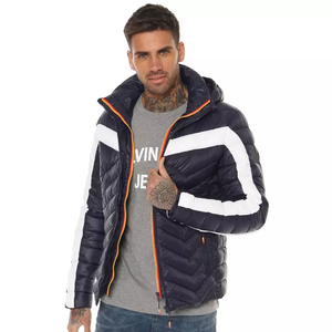 Veste d'hiver décontractée pour hommes coupe ajustée fermeture éclair complète imperméable respirant polyester d'excellente qualité grande taille coupe-vent - Product Image 5