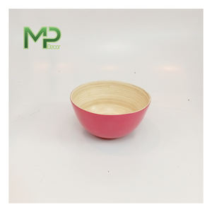 Bols à salade en bambou réutilisables de style vintage personnalisés pour l'hôtellerie et la restauration, compatibles avec tous les aliments, export en vrac - Product Image 4