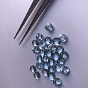 5mm Naturel Bleu Ciel Topaze Pierre Ronde Dos Plat Calibré Cabochon Lâche Gemme Grossiste Boutique En Ligne Maintenant Au Prix D'usine - Product Image 2