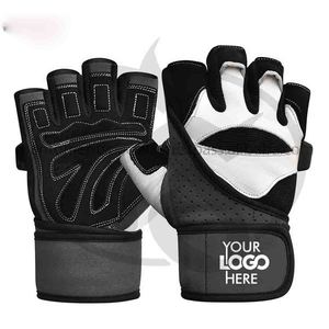 Guantes de Gimnasio Personalizados al por Mayor, sin Dedos, de PU, Cómodos, para Levantamiento de Pesas - Product Image 1