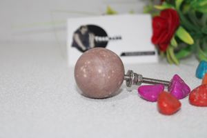 Control Panel <b>Knob</b> in <b>Pink</b> Marble & Round Shape Furniture <b>Knob</b> for Door <b>Drawer</b> Cabinet and Living Room Manufacturer - Product Image 4