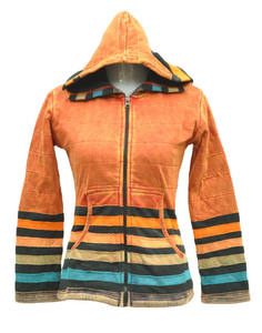 Bohemio hermoso lavado enzimático sudaderas con capucha chaqueta ropa CSWJ 230 - Product Image 1