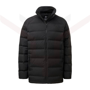 Chaqueta larga acolchada de algodón para hombre, de manga larga y cuello redondo, Color sólido, venta directa de fábrica - Product Image 6