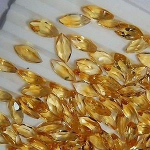 6mm 8mm Natural citrino facetado Marquesa corte piedras preciosas semipreciosas piedras sueltas para la fabricación de joyas tienda en línea Alibaba India - Product Image 1