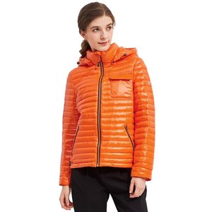 แจ็กเก็ตขนบับเบิ้ลหนาสำหรับผู้หญิงเสื้อโค้ทหนังวัวตัวสั้นผ้าฝ้ายดีไซน์ระบายอากาศขนาดพิเศษสำหรับฤดูใบไม้ผลิ2021 - Product Image 1