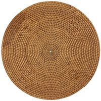 Assiette de Présentation en Rotin Naturel Tressé à la Main, Écologique, Motif Végétal, Design Moderne, Vaisselle Durable pour la Table – Vente en Gros à Prix Abordable